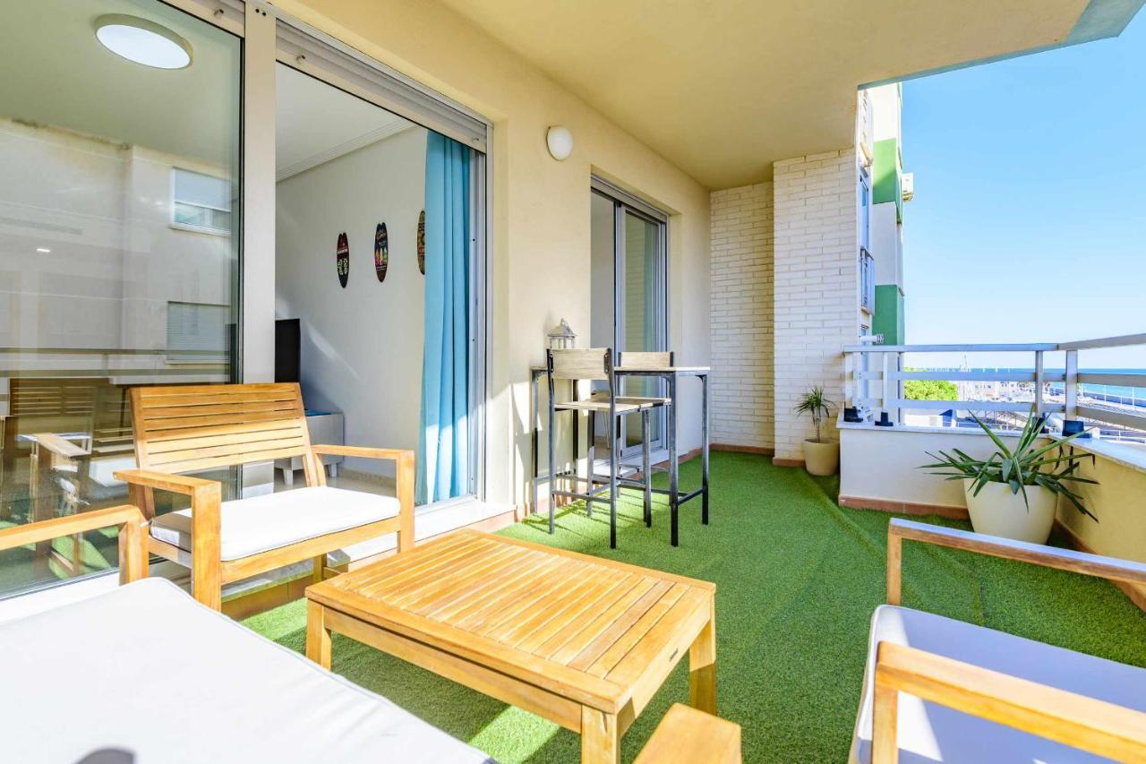 Apart Port Arenal Con Terraza Y Piscina Burriana Dış mekan fotoğraf