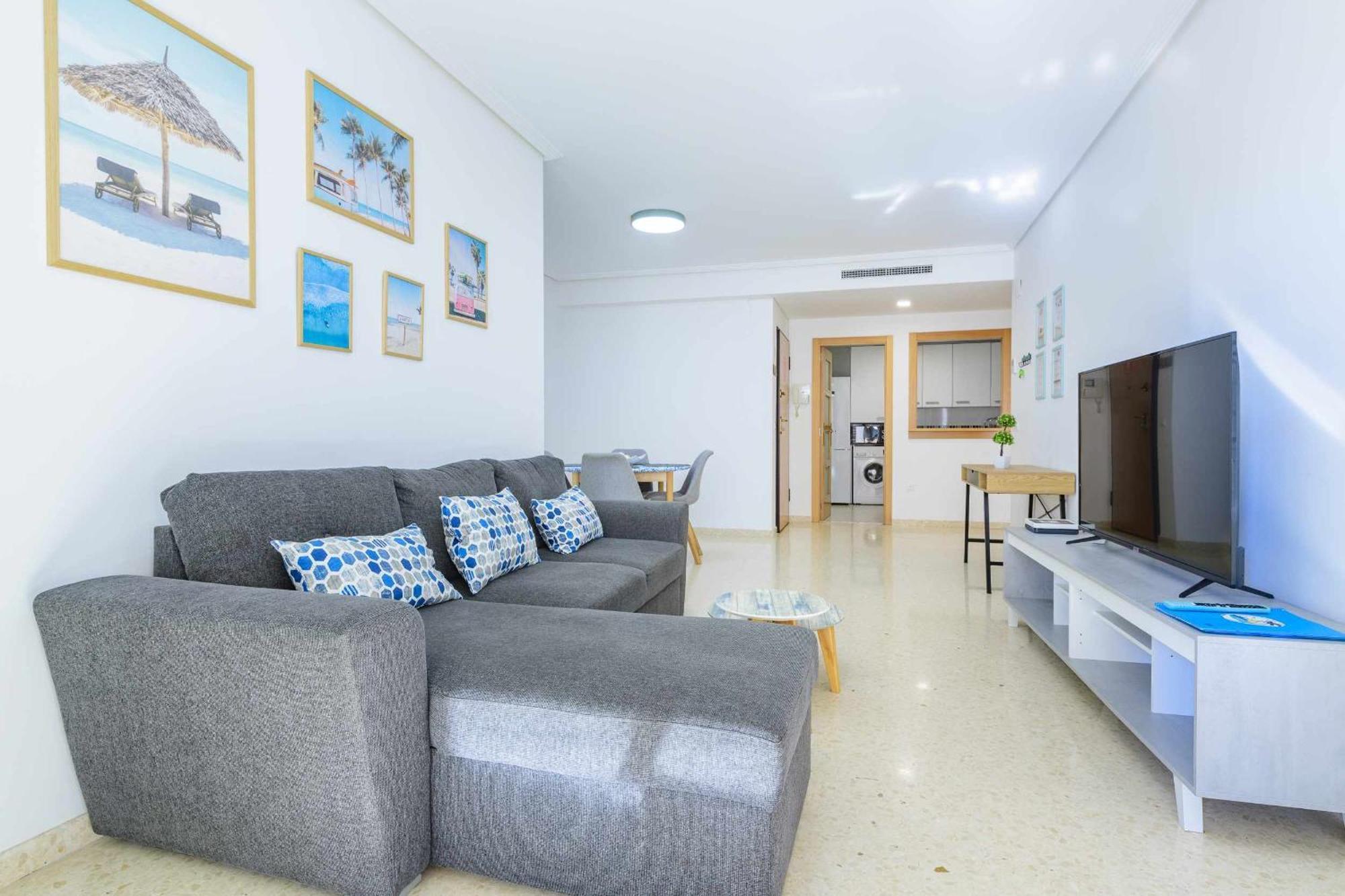 Apart Port Arenal Con Terraza Y Piscina Burriana Dış mekan fotoğraf